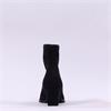 Miss Elastic Austin Western Ankle Boot - Black Stretch